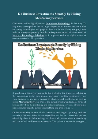 do business investments smartly by hiring