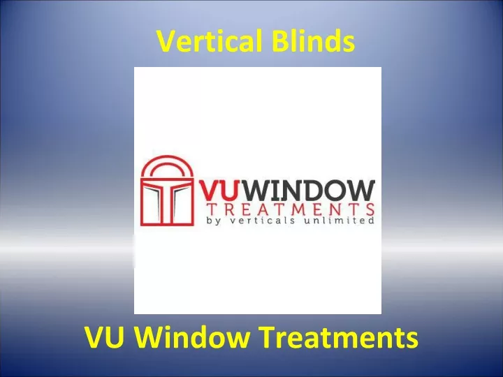 vu window treatments