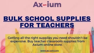 Buy Bulk School Supplies for Teachers and Students
