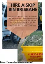 Hire a Skip Bin Brisbane - slide 1