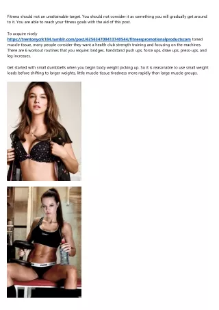 fitness should not an unattainable target