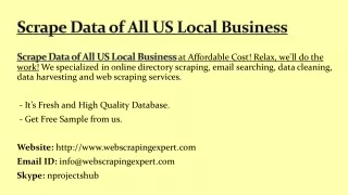 scrape data of all us local business