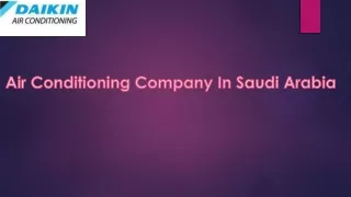 Air Conditioning Companies in Saudi Arabia