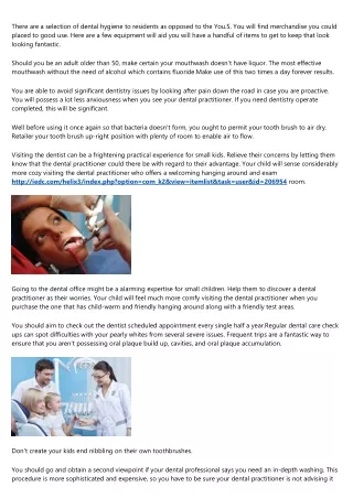 there are a selection of dental hygiene