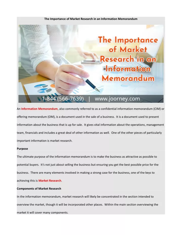 the importance of market research