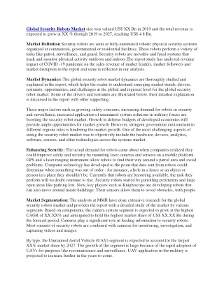 global security robots market size was valued