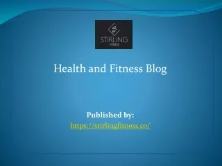 Health and Fitness Blog