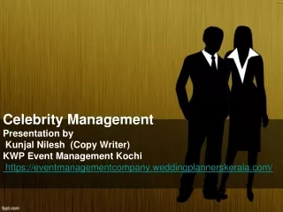 Celebrity Event Management Presentation