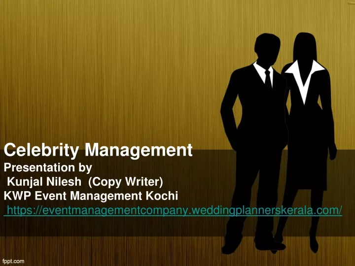 celebrity management presentation by kunjal