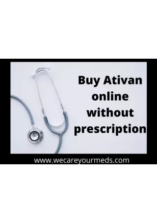 Buy Ativan online in USA
