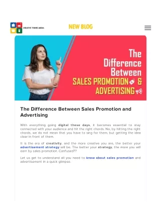 Sales Promotion Vs Advertising - digital strategies 2020 - CTM
