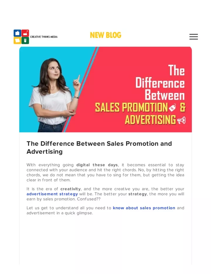 the difference between sales promotion
