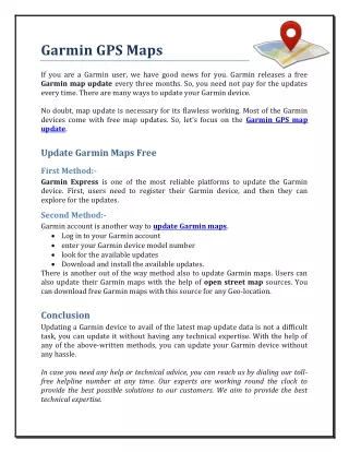 garmin gps maps