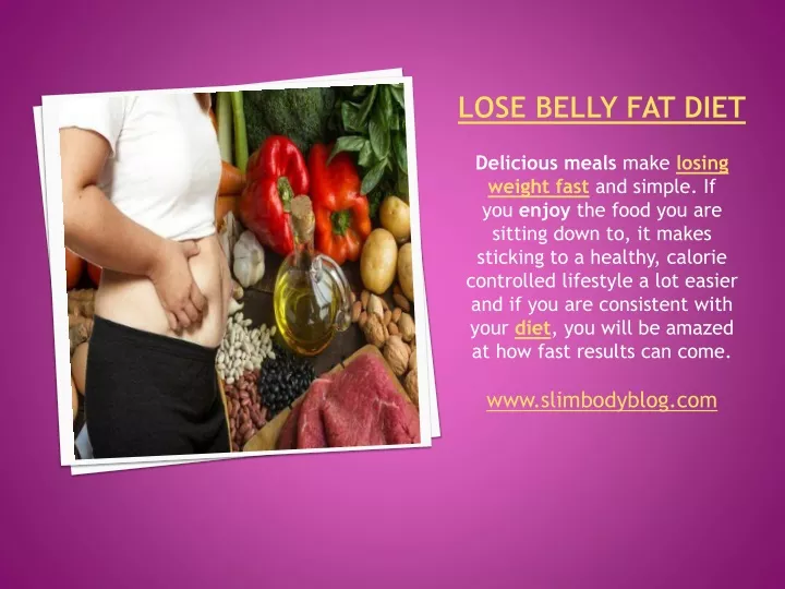 lose belly fat diet