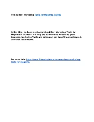 top 20 best marketing tools for magento in 2020