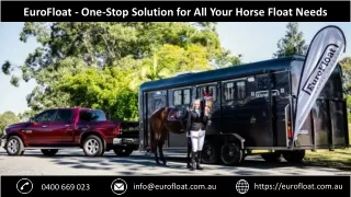 Overnighters Horse Floats, Horse Trailers for Sale | EuroFloat
