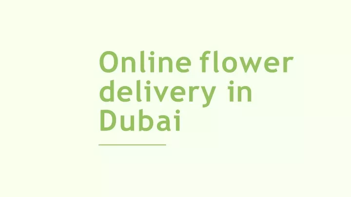 online flower delivery in dubai