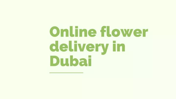 online flower delivery in dubai