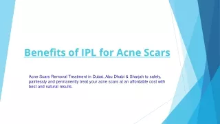 benefits of ipl for acne scars