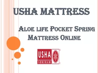 Aloelife Pocket Spring Mattress Online