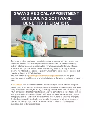 Patient Appointment Scheduling Software Benefits - Apollo Practice Management