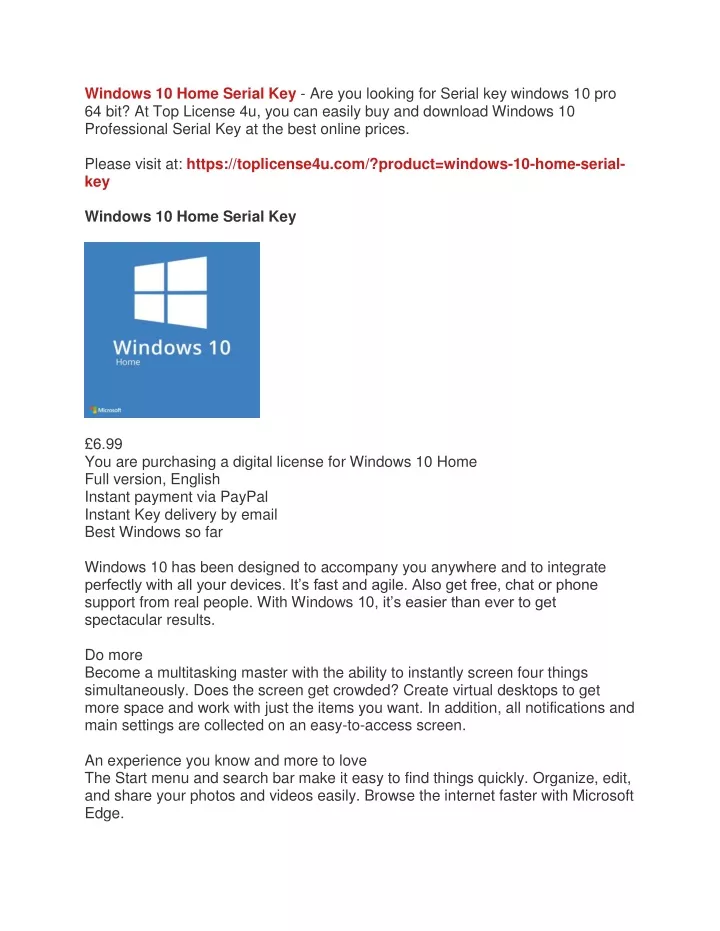 windows 10 home serial key are you looking