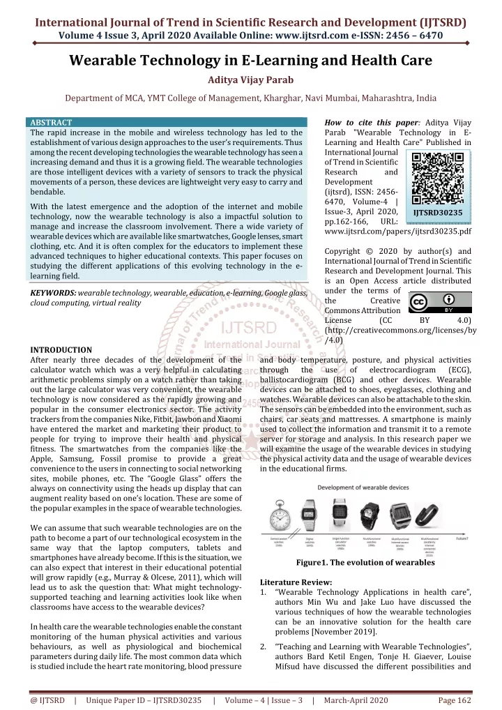 international journal of trend in scientific