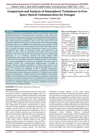 international journal of trend in scientific