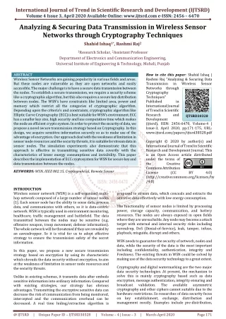 international journal of trend in scientific