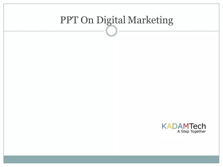 ppt on digital marketing