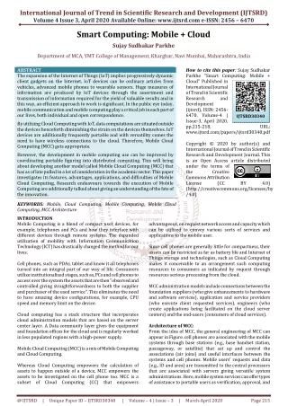international journal of trend in scientific
