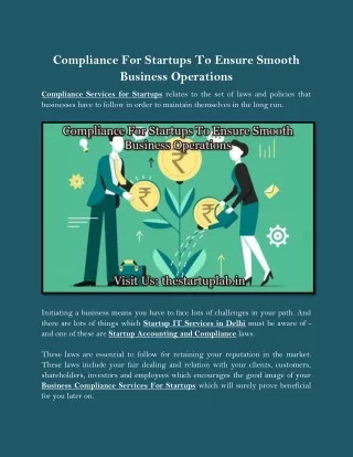 compliance for startups to ensure smooth business