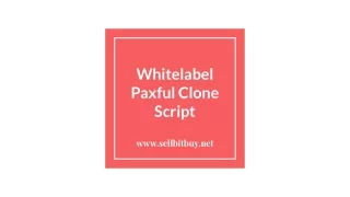 White-Label Paxful Clone Script - To Start your Bitcoin Exchange Platform Instantly
