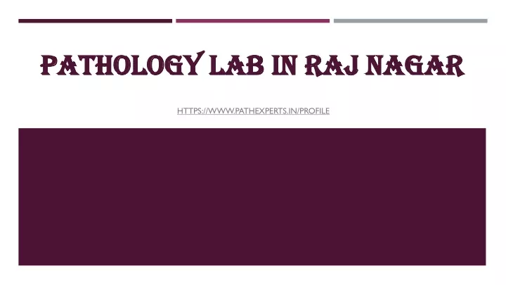 pathology lab in raj nagar