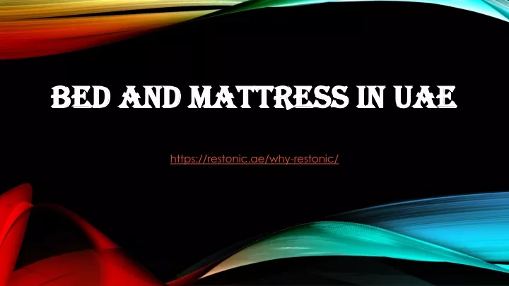 bed and mattress in uae