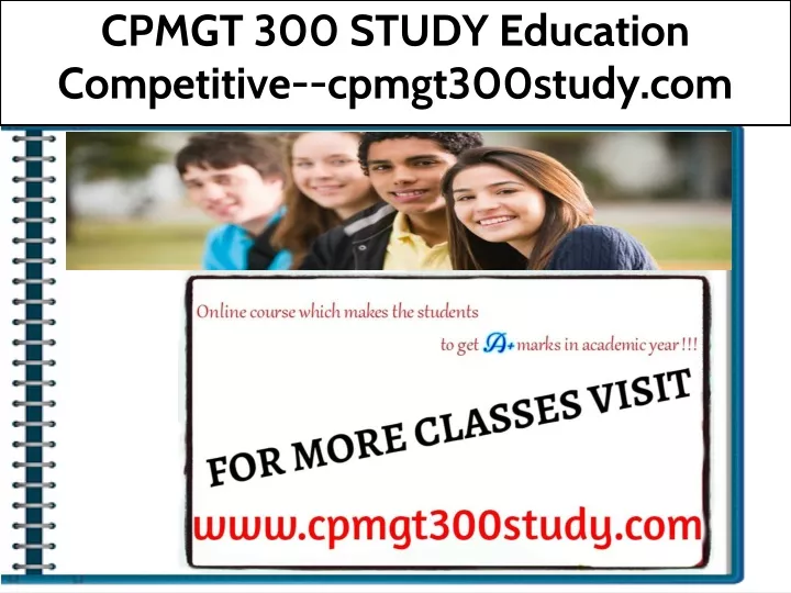 cpmgt 300 study education competitive