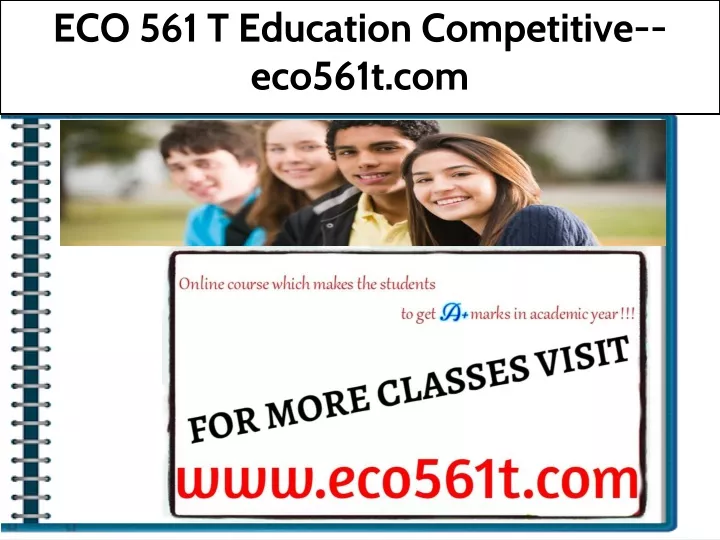 eco 561 t education competitive eco561t com