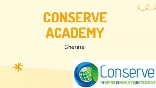 conserve academy chennai