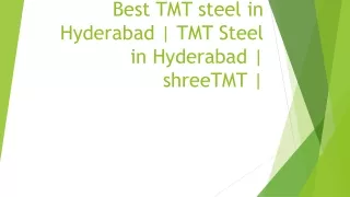 Best TMT steel in Hyderabad | TMT Steel in Hyderabad | shreeTMT |
