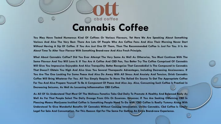 cannabis coffee