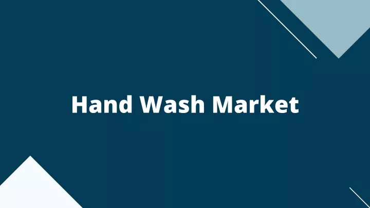 hand wash market