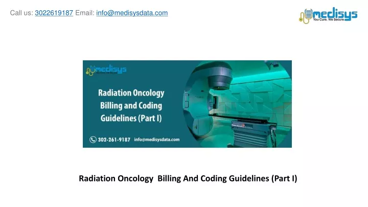 radiation oncology billing and coding guidelines part i