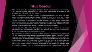 titus odedun
