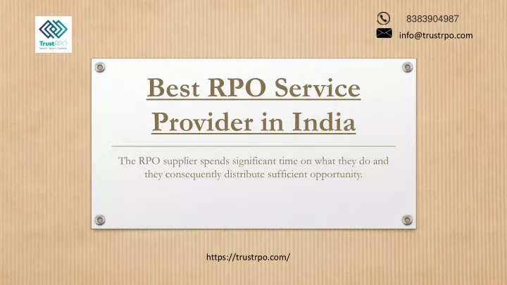best rpo service provider in india