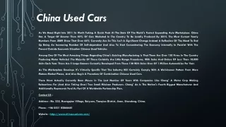 China Used Cars