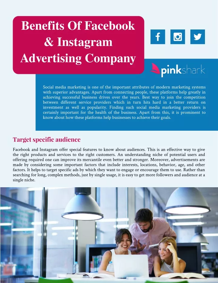 benefits of facebook instagram advertising company