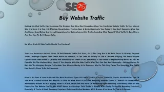 buy website traffic
