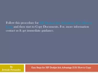 easy steps for hp deskjet ink advantage 2135 how to copy