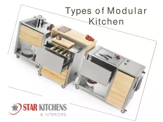 types of modular kitchen