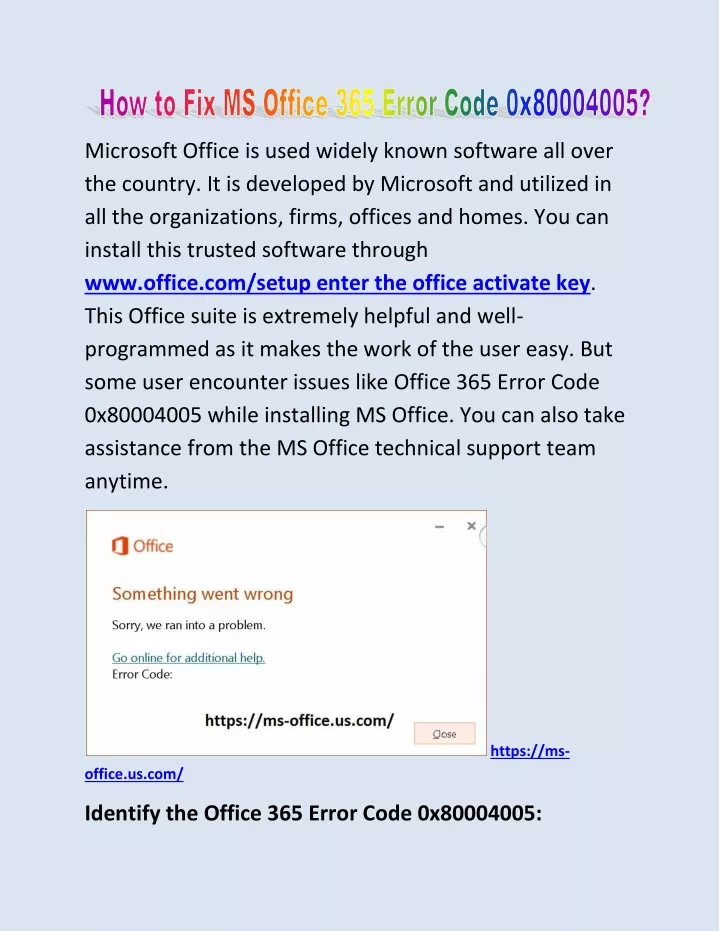 microsoft office is used widely known software